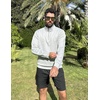 image:imageCOOFANDY Mens Quarter Zip Pullover Mock Neck Sweaters Men Golf SweatshirtAsh Heather