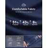 image:imageCOOFANDY Mens Quarter Zip Pullover Mock Neck Sweaters Men Golf SweatshirtNavy Blue