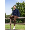 image:imageCOOFANDY Mens Quarter Zip Pullover Mock Neck Sweaters Men Golf SweatshirtNavy Blue