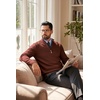 image:imageCOOFANDY Mens Quarter Zip Sweater Casual Lightweight Knit Pullover SweaterBrown
