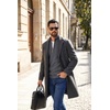image:imageCOOFANDY Mens Quarter Zip Sweater Casual Lightweight Knit Pullover SweaterDark Gray