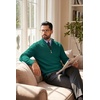 image:imageCOOFANDY Mens Quarter Zip Sweater Casual Lightweight Knit Pullover SweaterGreen