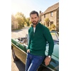 image:imageCOOFANDY Mens Quarter Zip Sweater Casual Lightweight Knit Pullover SweaterGreen