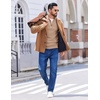 image:imageCOOFANDY Mens Quarter Zip Sweater Casual Lightweight Knit Pullover SweaterKhaki