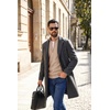 image:imageCOOFANDY Mens Quarter Zip Sweater Casual Lightweight Knit Pullover SweaterKhaki