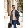 image:imageCOOFANDY Mens Quarter Zip Sweater Casual Lightweight Knit Pullover SweaterLight Khaki