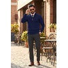 image:imageCOOFANDY Mens Quarter Zip Sweater Casual Lightweight Knit Pullover SweaterNavy Blue