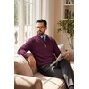 image:imageCOOFANDY Mens Quarter Zip Sweater Casual Lightweight Knit Pullover SweaterWine Red