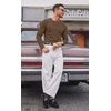 image:imageCOOFANDY Mens Ribbed TShirts Muscle Fit Long Sleeve Casual Crew Neck Tee ShirtsBrown