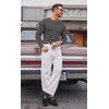 image:imageCOOFANDY Mens Ribbed TShirts Muscle Fit Long Sleeve Casual Crew Neck Tee ShirtsDark Gray