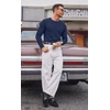 image:imageCOOFANDY Mens Ribbed TShirts Muscle Fit Long Sleeve Casual Crew Neck Tee ShirtsNavy Blue