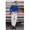image:imageCOOFANDY Mens Ribbed TShirts Muscle Fit Long Sleeve Casual Crew Neck Tee ShirtsRoyal Blue