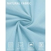 image:imageCOOFANDY Mens Short Sleeve Cotton Button Down Shirts Linen Beach ShirtsSky Blue