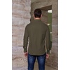 image:imageCOOFANDY Mens Western Cowboy Shirts Casual Button Down Shirt Long SleeveDark Green