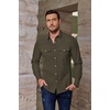 image:imageCOOFANDY Mens Western Cowboy Shirts Casual Button Down Shirt Long SleeveDark Green
