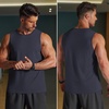 image:imageCOOFANDY Mens Workout Tank Top Quick Dry Muscle Sleeveless Gym ShirtsNavy Blue