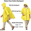 image:imageCOOFANDY Rain Ponchos for Adults Full Zip Lightweight Rain Jackets Waterproof Packable Raincoats with Hood Hiking CampingMid Yellow