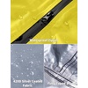 image:imageCOOFANDY Rain Ponchos for Adults Full Zip Lightweight Rain Jackets Waterproof Packable Raincoats with Hood Hiking CampingMid Yellow