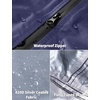 image:imageCOOFANDY Rain Ponchos for Adults Full Zip Lightweight Rain Jackets Waterproof Packable Raincoats with Hood Hiking CampingNavy Blue