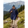 image:imageCOOFANDY Rain Ponchos for Adults Full Zip Lightweight Rain Jackets Waterproof Packable Raincoats with Hood Hiking CampingNavy Blue