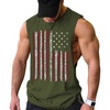 image:imageCOOFANDY Men Workout Tank Top 2 Pack Gym Bodybuilding Sleeveless T ShirtsArmy Green Flag