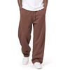 image:imageCOOFANDY Mens Baggy Sweatpants Wide Leg Cotton Fleece Open Bottom SweatpantBrown