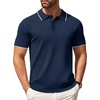 E-navy Blue White Striped