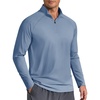 image:imageCOOFANDY Mens Quarter Zip Pullover Athletic Running Shirts Long SleeveDusty Blue