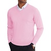 image:imageCOOFANDY Mens V Neck Sweater Lightweight Knitted Pullover SweatersPink