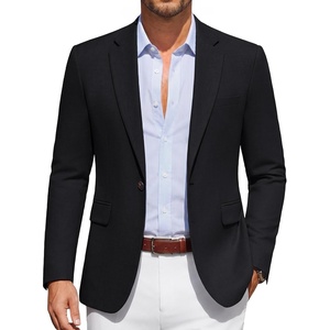 image:imageCOOFANDY Men Casual Blazer Wrinkle Free Sports Coat One Button Suit JacketBlack