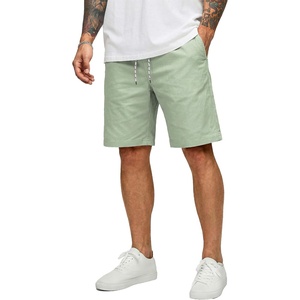 image:imageCOOFANDY Mens Casual Shorts Cotton Drawstring 9 inch Chino Stretch ShortsLight Green