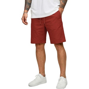 image:imageCOOFANDY Mens Casual Shorts Cotton Drawstring 9 inch Chino Stretch ShortsRed