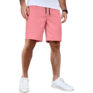 image:imageCOOFANDY Mens Casual Shorts Cotton Elastic Waist Drawstring Summer ShortsPink