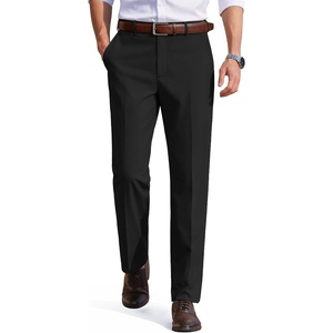 image:imageCOOFANDY Mens Dress Pants Classic Fit Flat Front Business Casual SlacksBlack