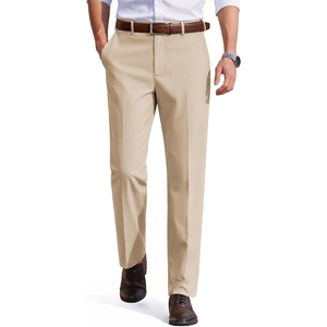 image:imageCOOFANDY Mens Dress Pants Classic Fit Flat Front Business Casual SlacksLight Khaki