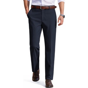 image:imageCOOFANDY Mens Dress Pants Classic Fit Flat Front Business Casual SlacksMidnight Blue