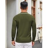 image:imageCOOFANDY Men Knit Polo Sweater Long Sleeve Polo Shirts Casual Golf PulloverArmy Green