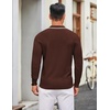 image:imageCOOFANDY Men Knit Polo Sweater Long Sleeve Polo Shirts Casual Golf PulloverBrown