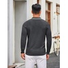 image:imageCOOFANDY Men Knit Polo Sweater Long Sleeve Polo Shirts Casual Golf PulloverDark Grey