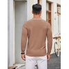 image:imageCOOFANDY Men Knit Polo Sweater Long Sleeve Polo Shirts Casual Golf PulloverDark Khaki