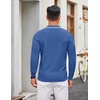 image:imageCOOFANDY Men Knit Polo Sweater Long Sleeve Polo Shirts Casual Golf PulloverDenim Blue