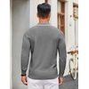 image:imageCOOFANDY Men Knit Polo Sweater Long Sleeve Polo Shirts Casual Golf PulloverGrey