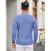 image:imageCOOFANDY Men Knit Polo Sweater Long Sleeve Polo Shirts Casual Golf PulloverLight Blue