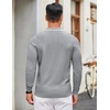 image:imageCOOFANDY Men Knit Polo Sweater Long Sleeve Polo Shirts Casual Golf PulloverLight Grey