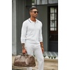 image:imageCOOFANDY Men Knit Polo Sweater Long Sleeve Polo Shirts Casual Golf PulloverWhite