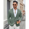 image:imageCOOFANDY Mens Casual Blazer Regular Fit Lightweight Two Button Sport Coat Suit JacketGreen