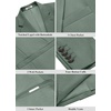 image:imageCOOFANDY Mens Casual Blazer Regular Fit Lightweight Two Button Sport Coat Suit JacketGreen