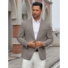 image:imageCOOFANDY Mens Casual Blazer Regular Fit Lightweight Two Button Sport Coat Suit JacketTea Grey