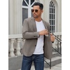 image:imageCOOFANDY Mens Casual Blazer Regular Fit Lightweight Two Button Sport Coat Suit JacketTea Grey