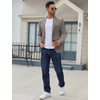 image:imageCOOFANDY Mens Casual Blazer Regular Fit Lightweight Two Button Sport Coat Suit JacketTea Grey